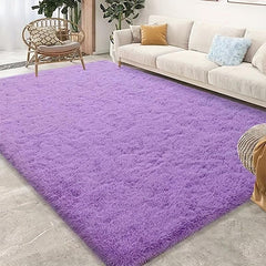 Soft Plush Furry Area Rug for Bedroom Living Room