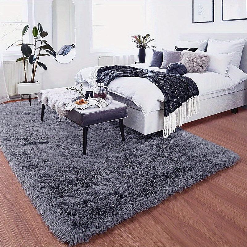 Soft Plush Furry Area Rug for Bedroom Living Room
