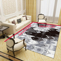 Modern Crystal Velvet Floor Mat Non Slip Waterproof Doormat