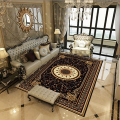 Vintage Floral Area Rug with Anti Slip TPR Backing for Living Room