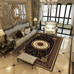 Vintage Floral Area Rug with Anti Slip TPR Backing for Living Room
