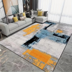 Nordic Abstract Ink Pattern Floor Mat for Home Decor
