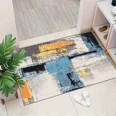 Nordic Abstract Ink Pattern Floor Mat for Home Decor
