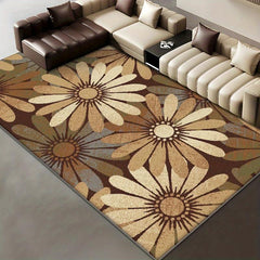 Modern Floral Area Carpet Anti-Skid Waterproof for Living Room Kitchen Bedroom