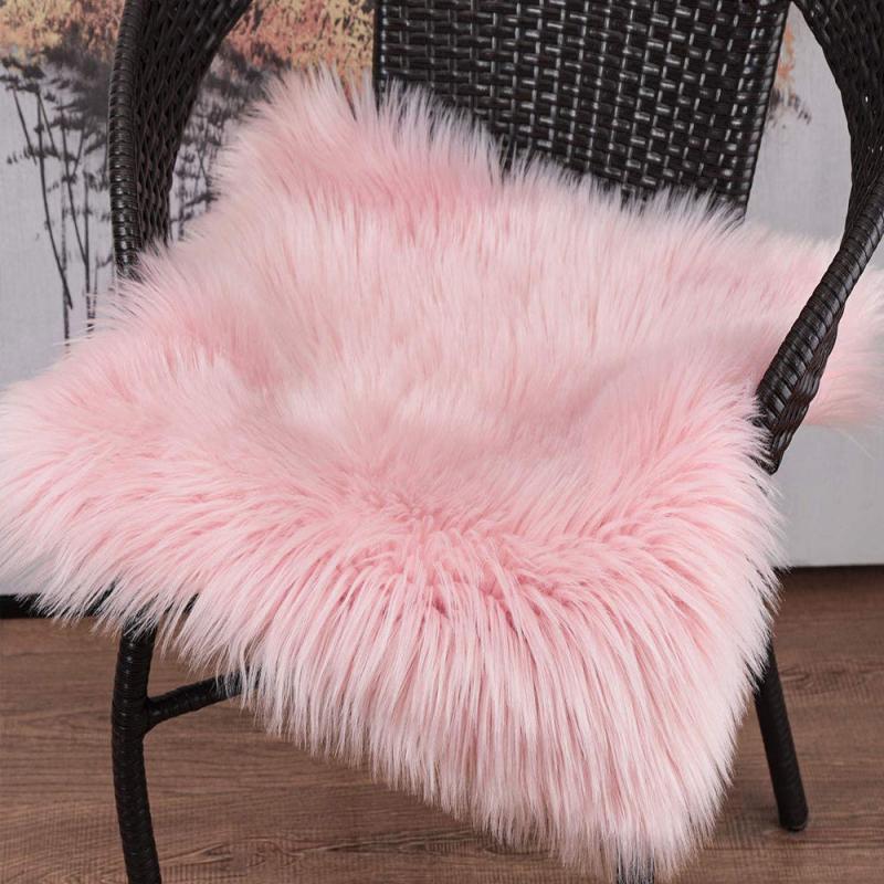 Soft Faux Fur Seat Cover for Living Room and Bedroom Shaggy Fur Rug