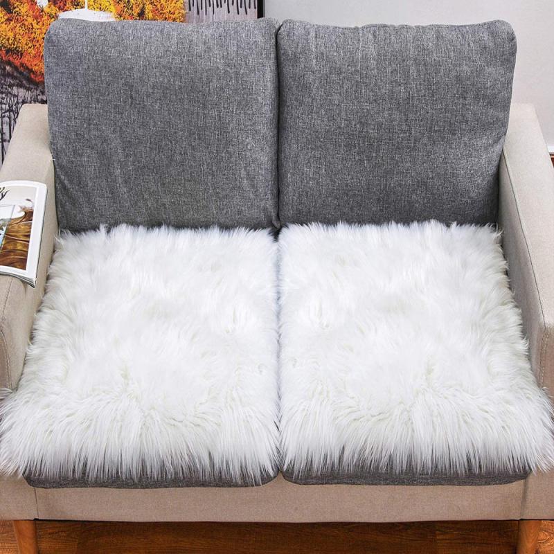 Soft Faux Fur Seat Cover for Living Room and Bedroom Shaggy Fur Rug