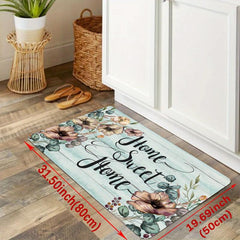 Anti Fatigue Kitchen Mat Slip Resistant Polyester Carpet Absorbent Bath Foam Mat