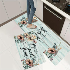 Anti Fatigue Kitchen Mat Slip Resistant Polyester Carpet Absorbent Bath Foam Mat