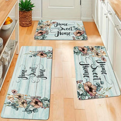 Anti Fatigue Kitchen Mat Slip Resistant Polyester Carpet Absorbent Bath Foam Mat