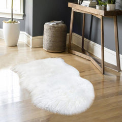 Soft Faux Fur Rug Washable Fluffy Area Rug for Living Room Bedroom Nursery Decor
