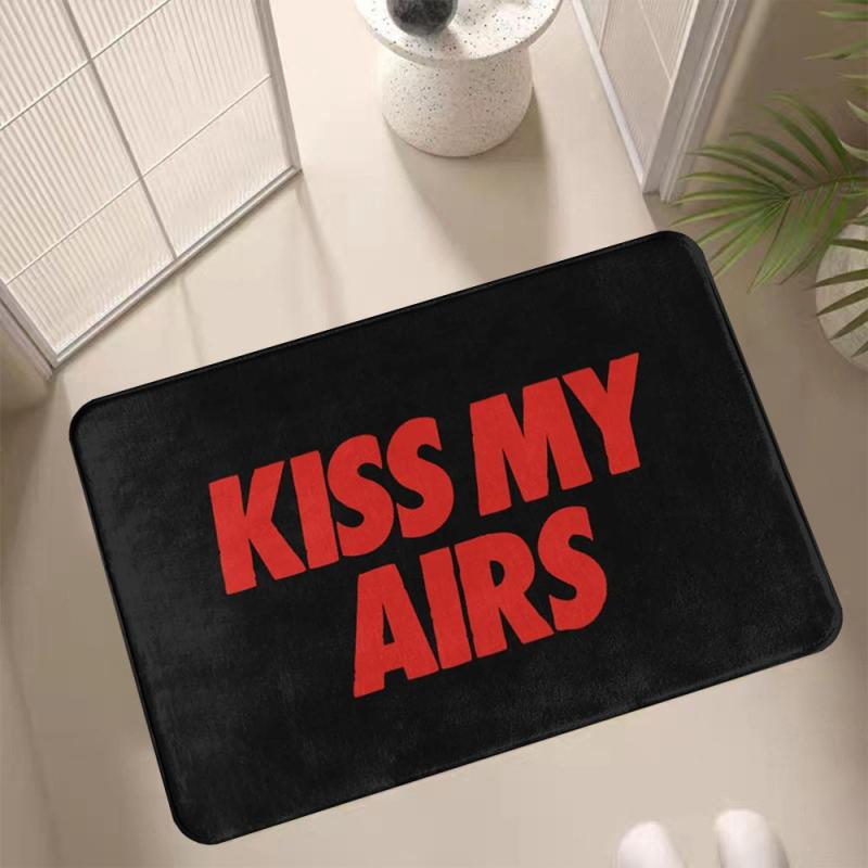 Gothic Kiss My Airs Door Mat Thick Bathroom Carpet 39x59inch