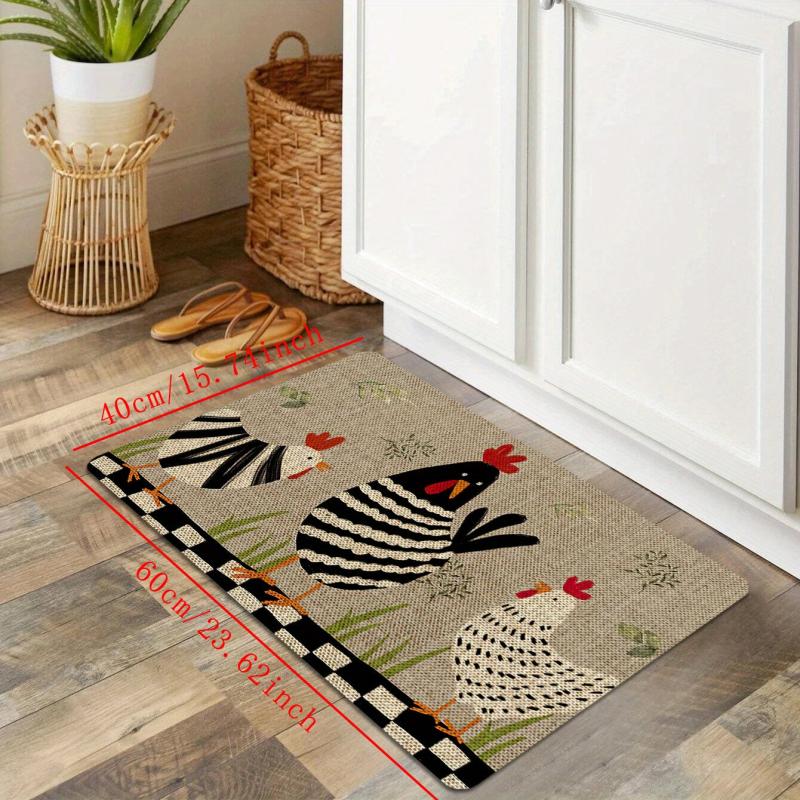 Chicken Kitchen Floor Mat Non-slip Waterproof Doormat
