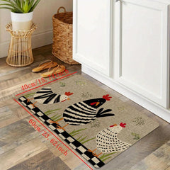 Chicken Kitchen Floor Mat Non-slip Waterproof Doormat