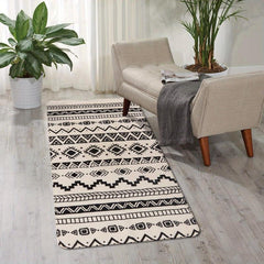 Boho Geometric Washable Area Rug Non Slip Soft Floor Carpet for Bedrooms