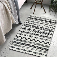 Boho Geometric Washable Area Rug Non Slip Soft Floor Carpet for Bedrooms