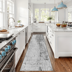 Abstract Runner Rug Non-slip Washable Soft Kitchen Bathroom Hallway Car
