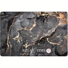 Marble Pattern Bath Rug Soft Non Slip Quick Dry Bath Mat