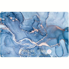 Marble Pattern Bath Rug Soft Non Slip Quick Dry Bath Mat