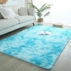 Tie Dye Plush Fabric Floor Mat Area Rug Home Decor