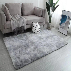 Tie Dye Plush Fabric Floor Mat Area Rug Home Decor