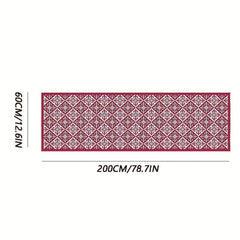 Crystal Velvet Short Hair Rug Morocco Long Corridor Rug Bedroom Bedside Rug