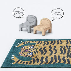 Leopard Bedroom Mat Non slip Indoor Carpets Soft Bedside Rugs Decor