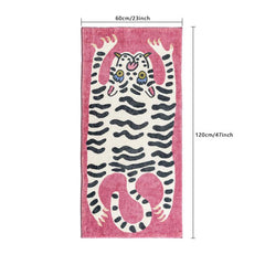 Leopard Bedroom Mat Non slip Indoor Carpets Soft Bedside Rugs Decor