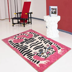 Leopard Bedroom Mat Non slip Indoor Carpets Soft Bedside Rugs Decor