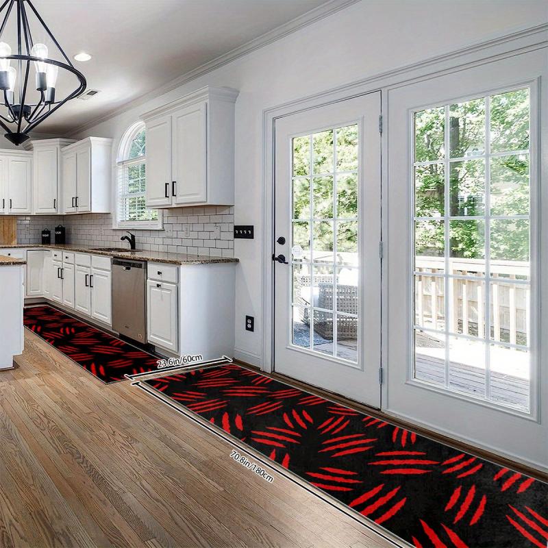 Non Slip 2'X10' Runner Rug for Hall Living Room, Machine Washable Stair Carpet