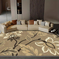 Distressed Floral Area Rug Anti Slip Waterproof Easy to Maintain