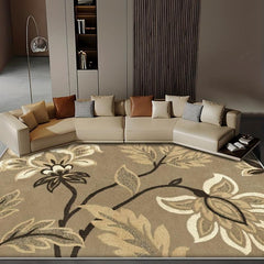 Distressed Floral Area Rug Anti Slip Waterproof Easy to Maintain
