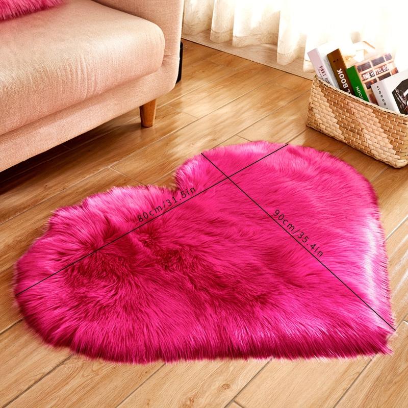 Soft Fluffy Shaggy Area Rug Furry Plush Carpets Living Room Bedroom Mat