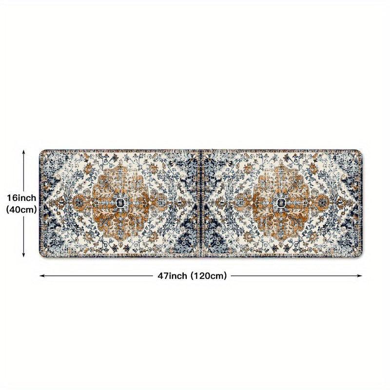 Soft Thickened Area Rug Vintage Boho Anti Fatigue Shaggy Floor Carpet