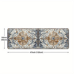 Soft Thickened Area Rug Vintage Boho Anti Fatigue Shaggy Floor Carpet