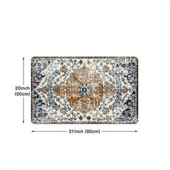 Soft Thickened Area Rug Vintage Boho Anti Fatigue Shaggy Floor Carpet