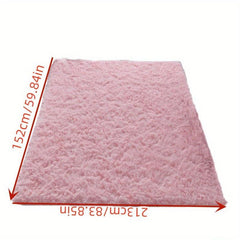 Pink Fluffy Rug Soft Shaggy Area Rug Indoor Floor Rugs For Kids Room