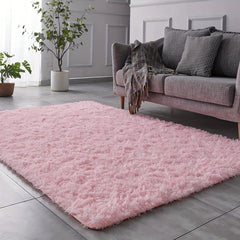 Pink Fluffy Rug Soft Shaggy Area Rug Indoor Floor Rugs For Kids Room