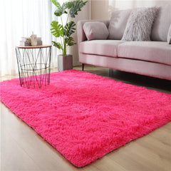 Rose Plush Rug Soft Area Rug For Bedroom Fluffy Rug Living Room Shaggy Rug