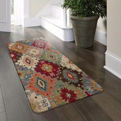 Ethnic Style Flannel Home Rug Soft and Cozy Bedroom Hallway Rug