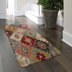Ethnic Style Flannel Home Rug Soft and Cozy Bedroom Hallway Rug