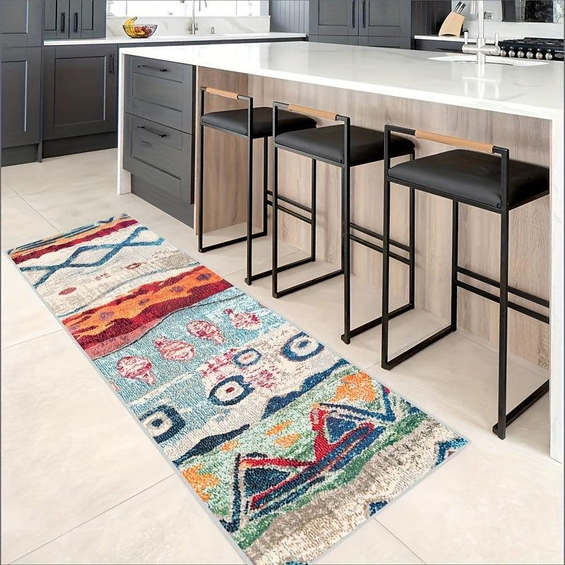 Soft Moroccan Floor Mat Kitchen Rug Non slip Machine Washable Carpet