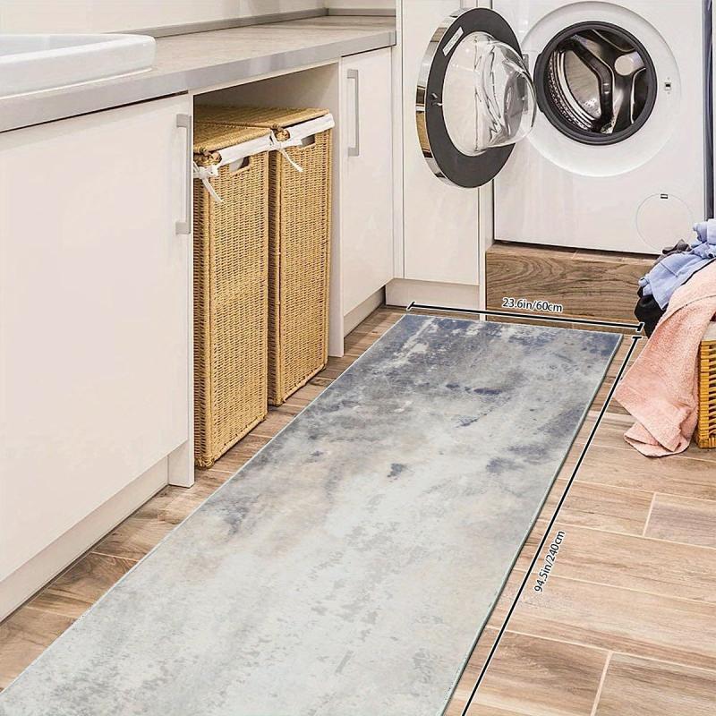 Absorbent Laundry Room Rug Soft Non Slip Machine Washable Carpet