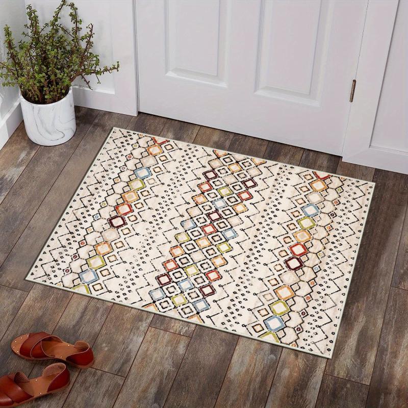 Bohemain Tribal Area Rug Moroccan Non Shedding Living Room Entryway Hallway