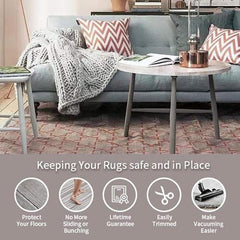 Non Slip Area Rug Pad Strong Grip Carpet Pad for Area Rugs & Hardwood Floors