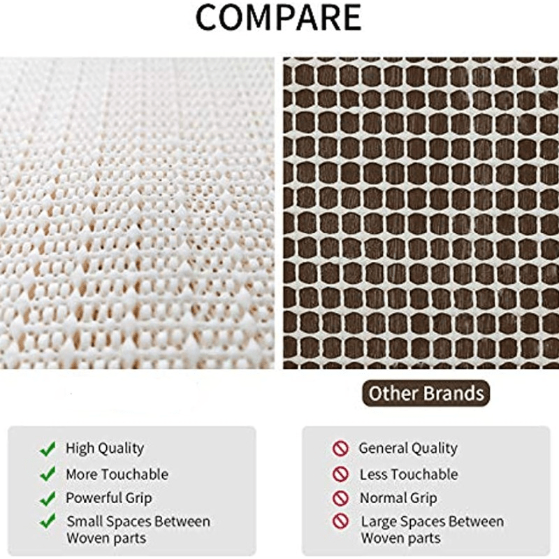 Non Slip Area Rug Pad Strong Grip Carpet Pad for Area Rugs & Hardwood Floors