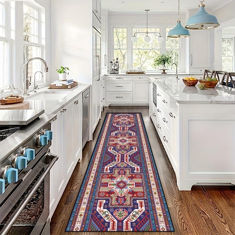 Vintage Moroccan Hallway Rug Extra Long American Style Living Room Rug
