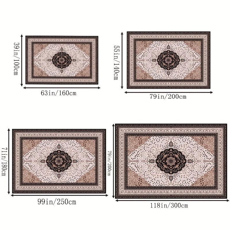 Modern Purple Large Carpet Anti Slip Waterproof Easy to Clean
