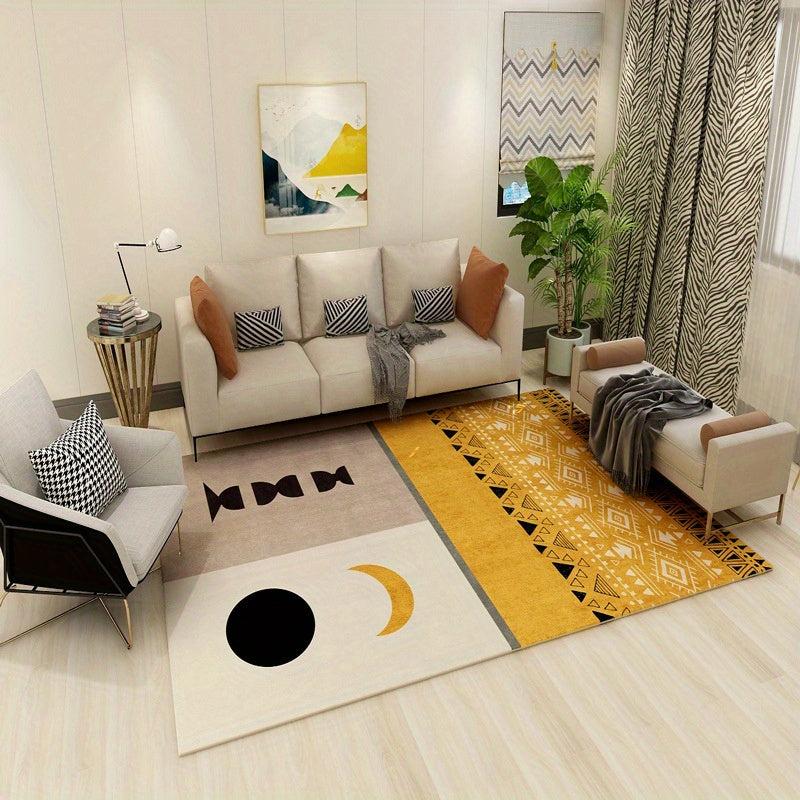 Modern Crystal Velvet Rug Soft Non Slip Floor Mat Machine Washable