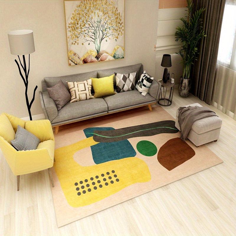 Modern Crystal Velvet Rug Soft Non Slip Floor Mat Machine Washable