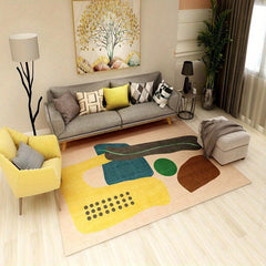 Modern Crystal Velvet Rug Soft Non Slip Floor Mat Machine Washable